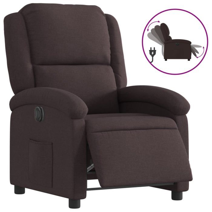 VidaXL Electric Recliner, Relaxation Chair with Adjustable Backrest and Footrest, Living Room Seat, Modern, 3204145