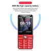 1 Juego de Teléfono Móvil Doble Ranura para Tarjeta Tiempo de Espera Prolongado Alta Resolución Compacto Llamada Estable 4G Número Familiar SOS Teléfono Móvil para Personas Mayores