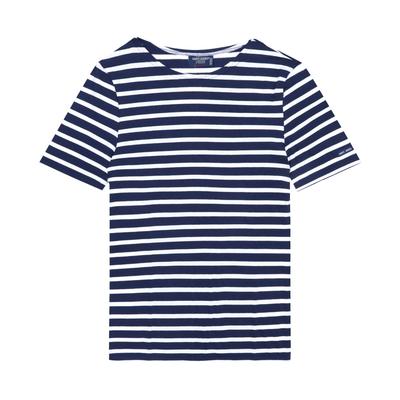 SainT James Camiseta Listrada Moderna Unissex 9863 Marinho Neve