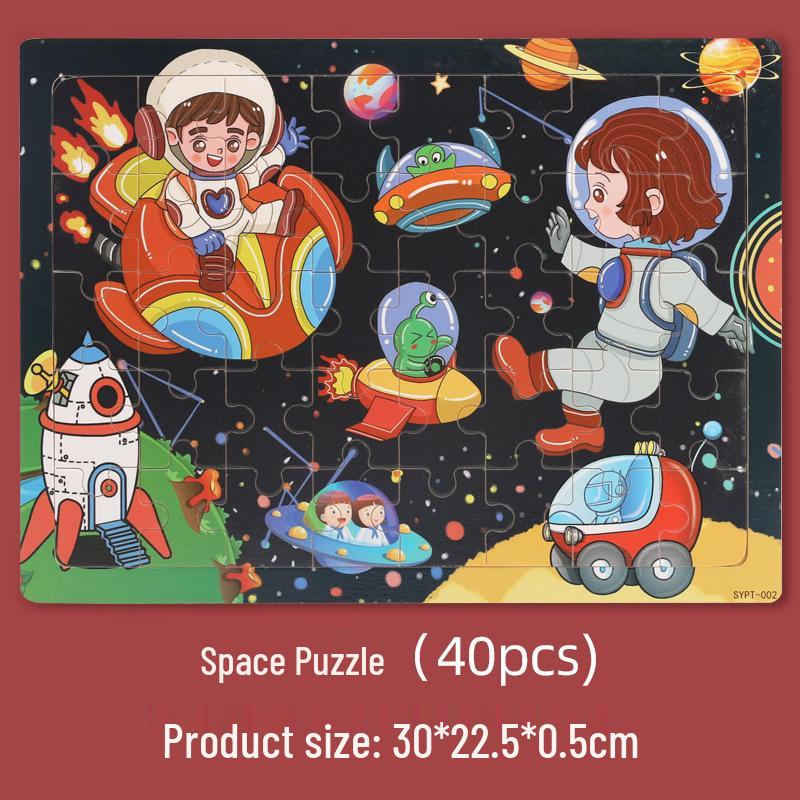 

Детская 3D Деревянная Мультяшная Пазл-Доска - Рождественская Развивающая Игрушка-Пазл