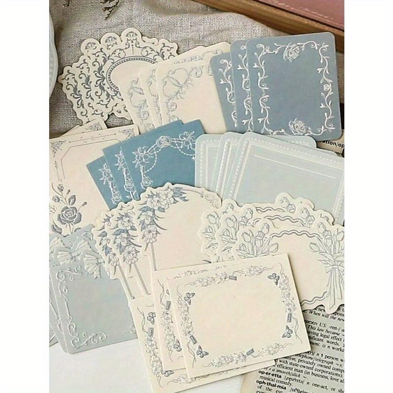 

Коробка из 30 простых и креативных тисненых листов для заметок, материалы для коллажа и рукоделия для DIY-декора, фестивальные подарки, персонализированные 1 Set синий