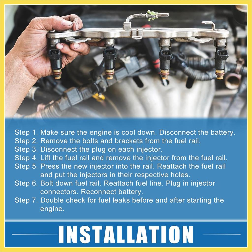 Fuel Injector No.16600JK20A Fuel Injection Nozzle for Nissan Pathfinder 14-20 3.5L for Nissan 350Z 07-09 3.5L Green (Pack of 6) Benefit