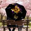 1pc Butterfly Art Automatic Folding Umbrella, Heavy Duty 8 Rib Iron Frame,  Suitable for Travel, Daily Use, Birthday, Decor Gift m0104056