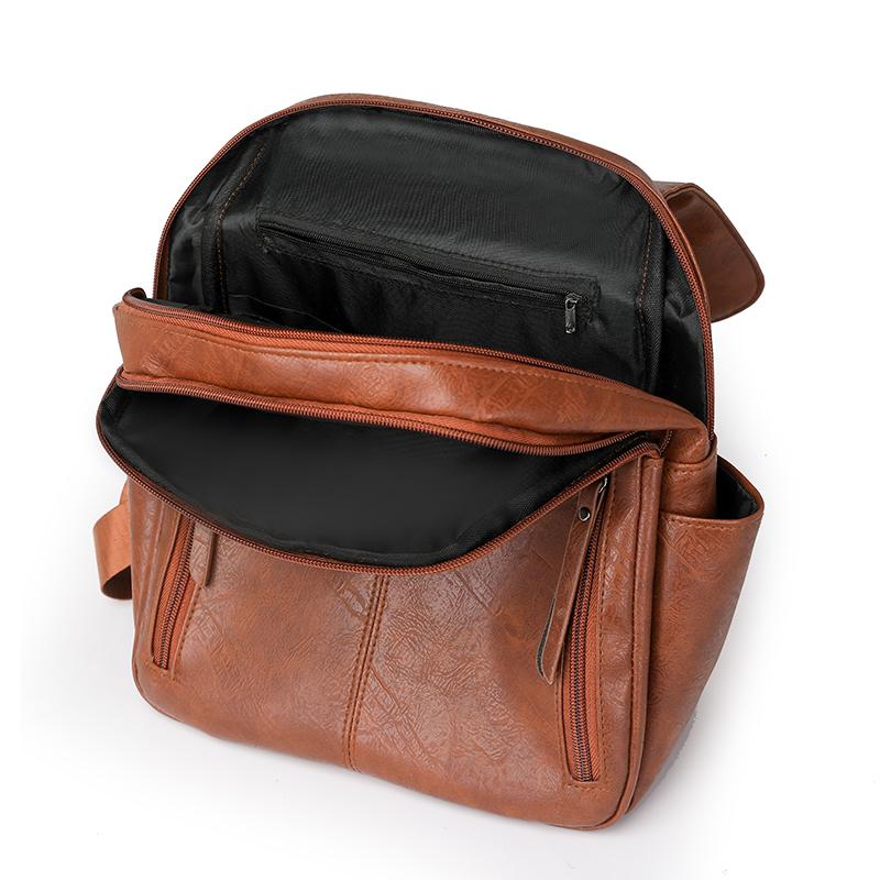 Γυναικείο Σακίδιο Πλάτης Μεγάλης Χωρητικότητας Ρετρό PU Σακίδιο Πλάτης