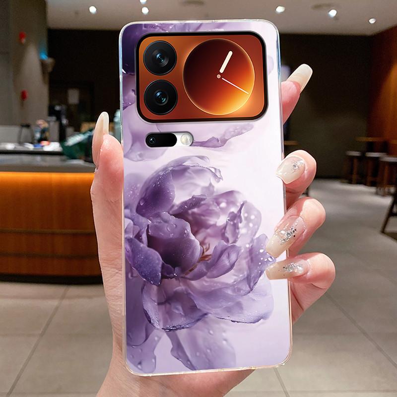 Fashion Night Owl Pattern Phone Case For Xiaomi 17 Pro Xiaomi 17 Pro Max Transparent TPU Soft Cover Shockproof Couple Shell