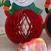 Christmas Honeycomb Paper Flowers & Santa Snowman Gift Box Decoration