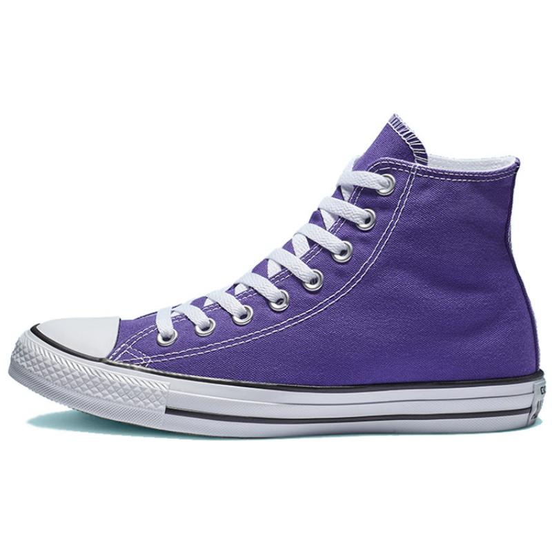 

Converse Chuck Taylor All Star Высокие кеды на шнуровке Высокие парусиновые Унисекс Фиолетовый 36