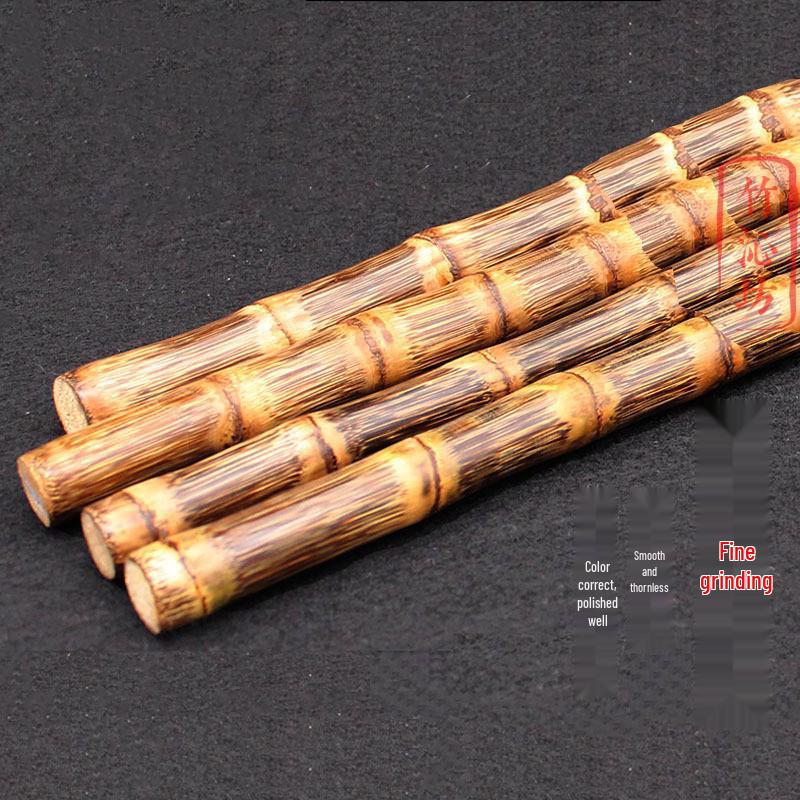 Dragon Blood Golden Thread Solid Bamboo Walking Stick Cane