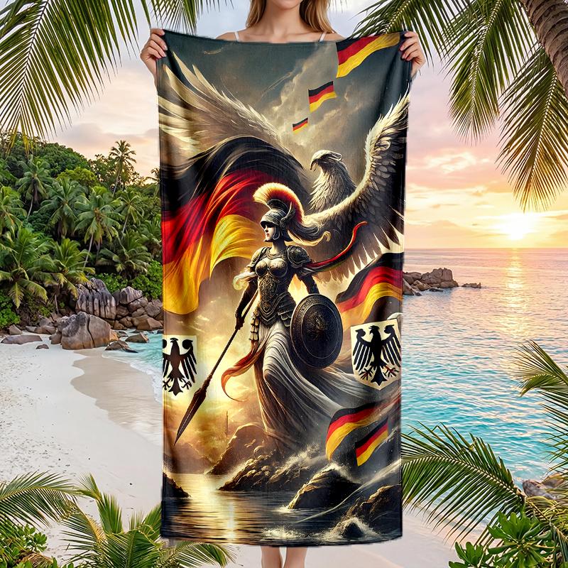 German Fashion Beach Towel: Ideal for Summer Adventures Soft, absorbent and quick drying suitable for swimming and bathing