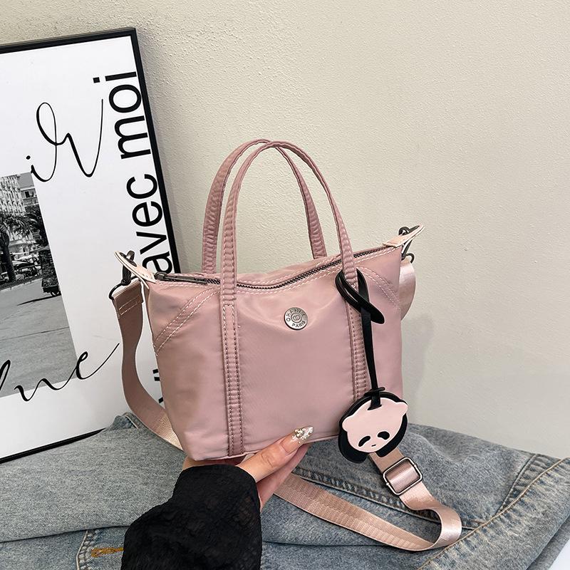 Mini tote 2025 new fashionable versatile rich color small bag nylon shoulder portable messenger bag dumpling bag