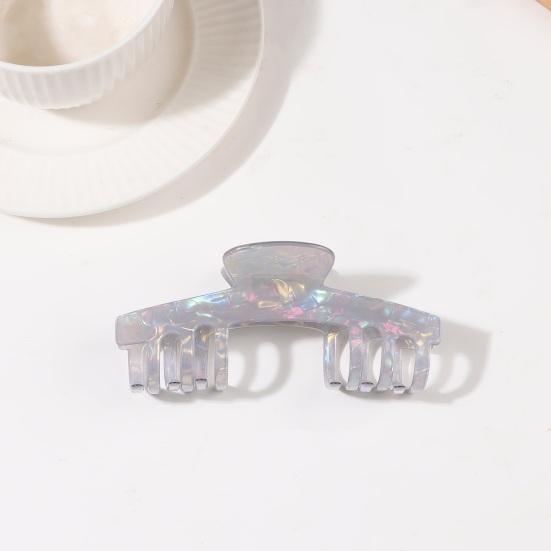 Haarkralle Hohl Design Anti-Rutsch-Zähne Hinterkopf Duschclip Leicht Mittlere Größe Hai-Haarkralle Vielseitiges Haaraccessoire