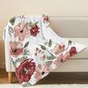 Maternity Flannel Blanket,Non-Pilling Floral Cozy Soft Warm Throw for Home, All Season, Christmas & Halloween