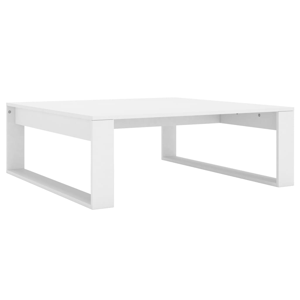  Salongbord, hvitt, 100x100x35 cm, trebasert materiale