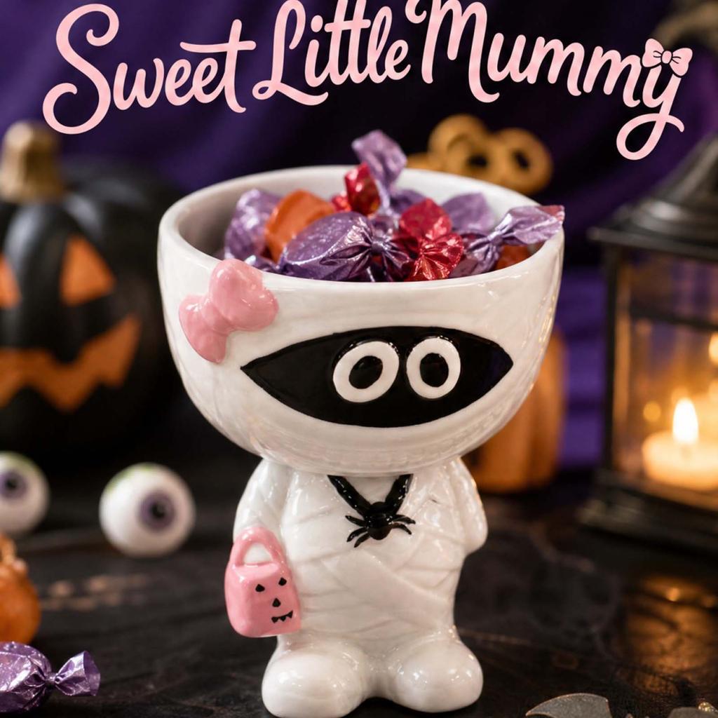 Halloween Girl Candy Bowl Decorative Tabletop Centerpiece for or Party