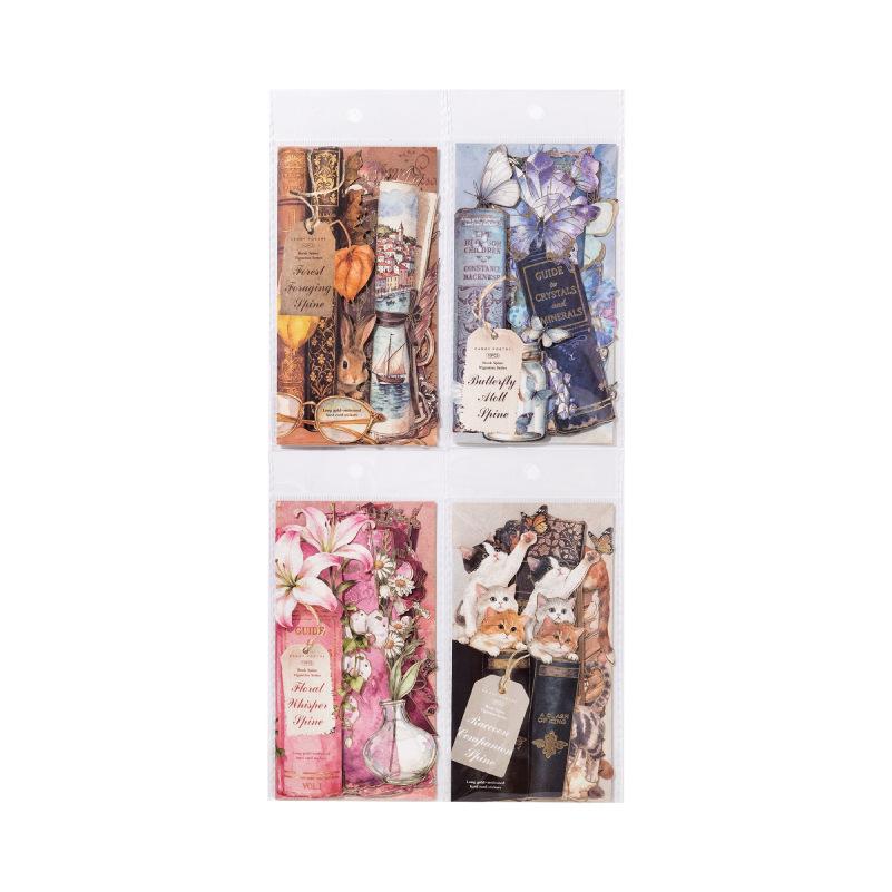 Sugar Poem Retro DIY Decorative Sticker Bookmark & Journal Collage Set