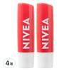 Nivea Lip Care 4.8g 4 Pcs Strawberry