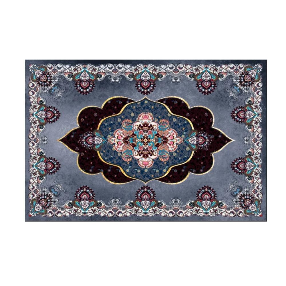 

Vikama American Moroccan Imitation Cashmere Washed Back Living Room Rug Moisture-Proof Mildew Resistant Bedroom Bed Blanket 60x90cm 24x36inch