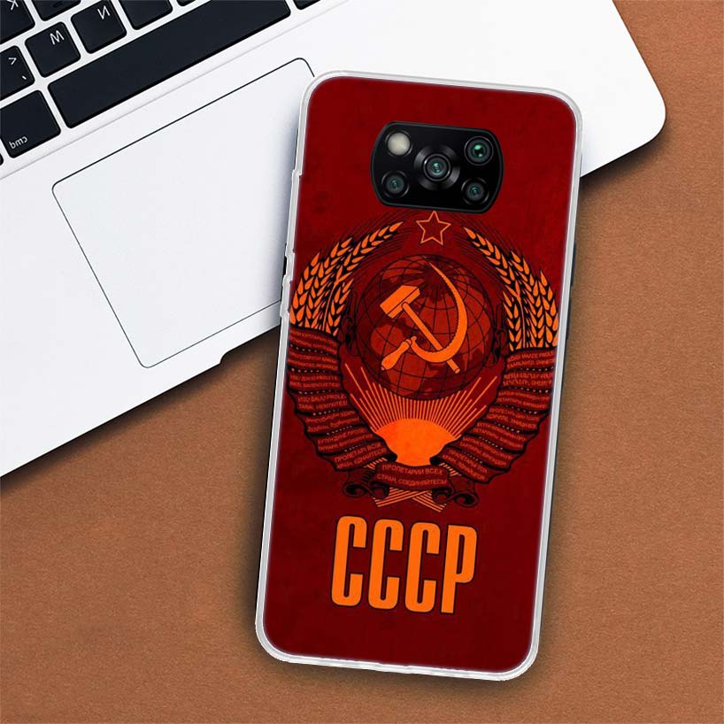 Soviet Union USSR Flag Phone Case For Xiaomi Mi 11 Lite 11i 12X 12 9 8 11T 10T 9T Pro 10 5X 6X Ultra 5G Cover Coque Capa