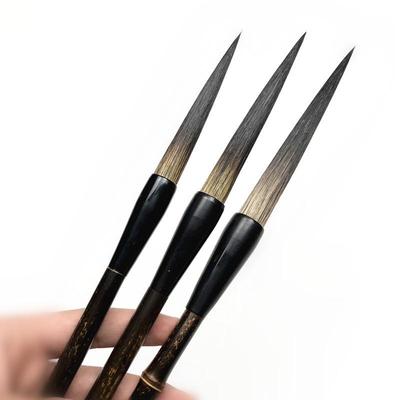 Long Tip Hard Bristle Cursive Calligraphy Brush for Fine National Painting and Ink Wash