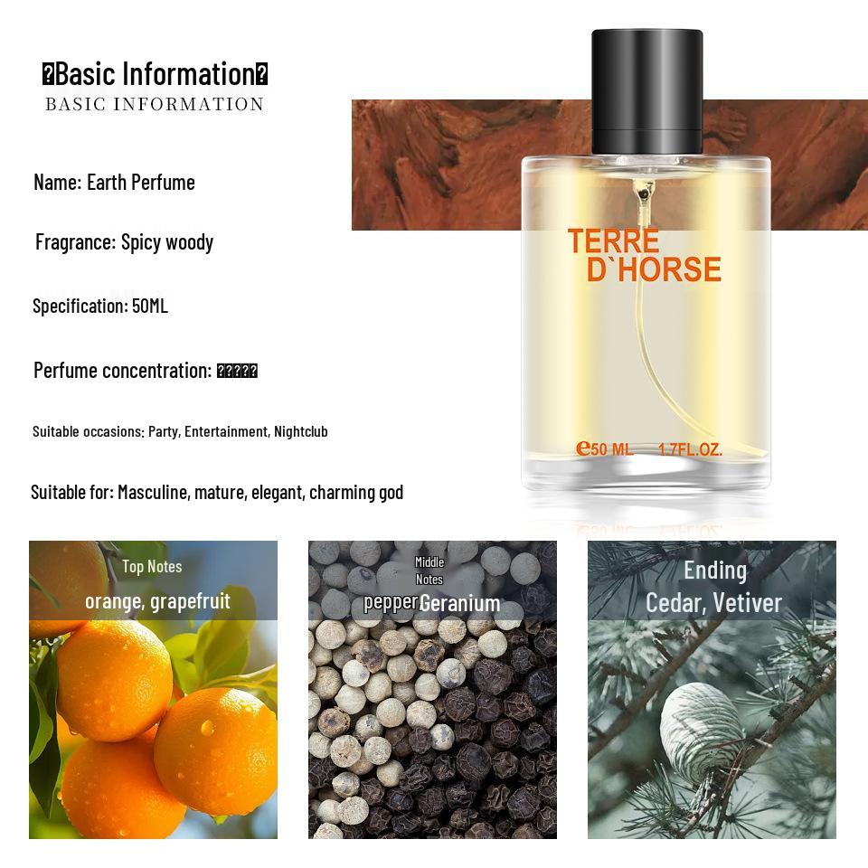 Gulong Men's Perfume - Long-lasting Seductive Blue Ocean & Earthy Scent