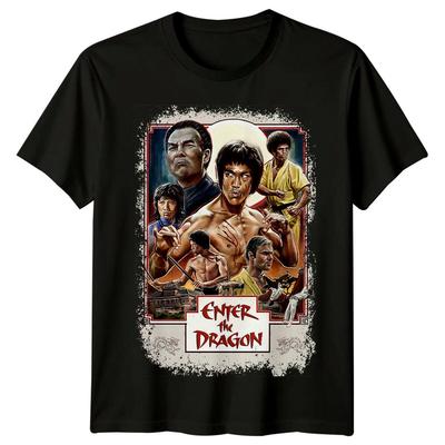 Enter the Dragon (1973) Movie Poster Inspired T-Shirt Retro Tee Unisex