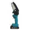 Mini 1200W 4 Inches Electric Chain Saw Electric Chainsaw With 2pcs Lithium Battery Woodworking Pruning Saw One-handed Garden Tool