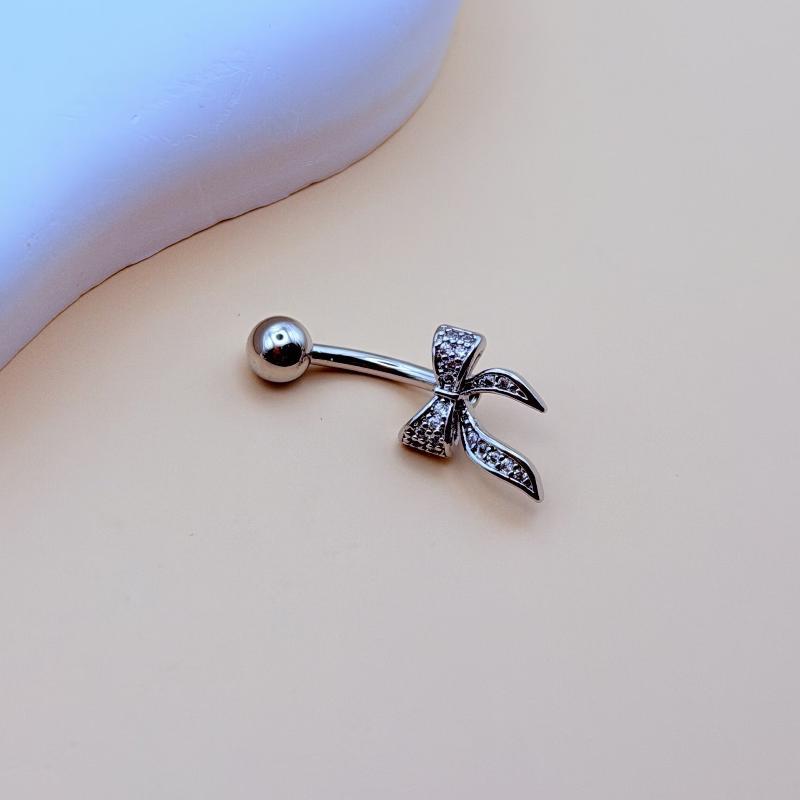 Bow Belly Button Ring Navel Piercing Sexy Belly Rings Body Piercing Navel Rings Body Jewelry For Women Girls