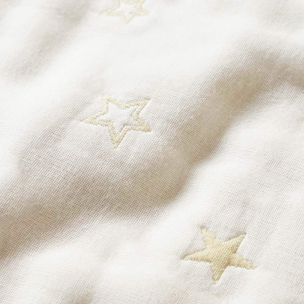 10mois Fluffy Gauze Baby Sleeper with 58cm For Newborns To 3 Years Old (Dimois) (6-Layer Gauze) 2-Way Sleeves, 100% Cotton, Ecru, Length,