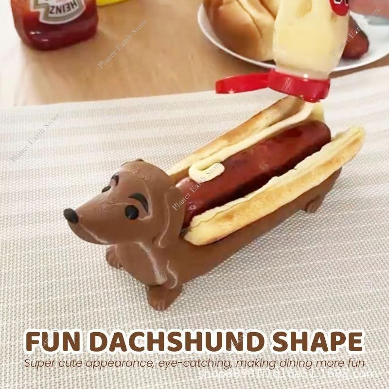 1PC Funny Hot Dogs Sushi Serving Tray Cute Shape Sandwich Dog Meal Plate Dachshund Dinner Plate Dinnerplate for Home Decor