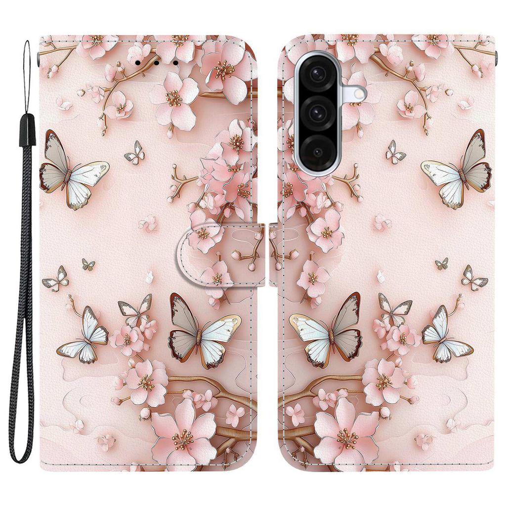 For Samsung Galaxy A26 5G Wallet Case Pattern Printing Leather Stand Phone Cover with Strap