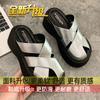 High-end bag head half slippers women's 2025 new summer fashion sandals versatile muffin thick-soled cool slippers