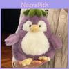 Plush Eggplant Penguin Toy With Pp Cotton Filling For Kids And Teens Comfort Gift