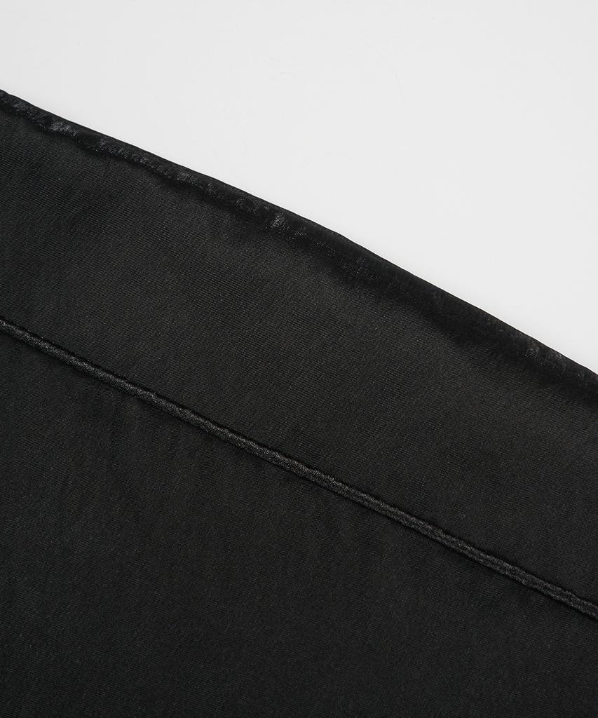 Ninez Glossy Woven Piping Track Jacket