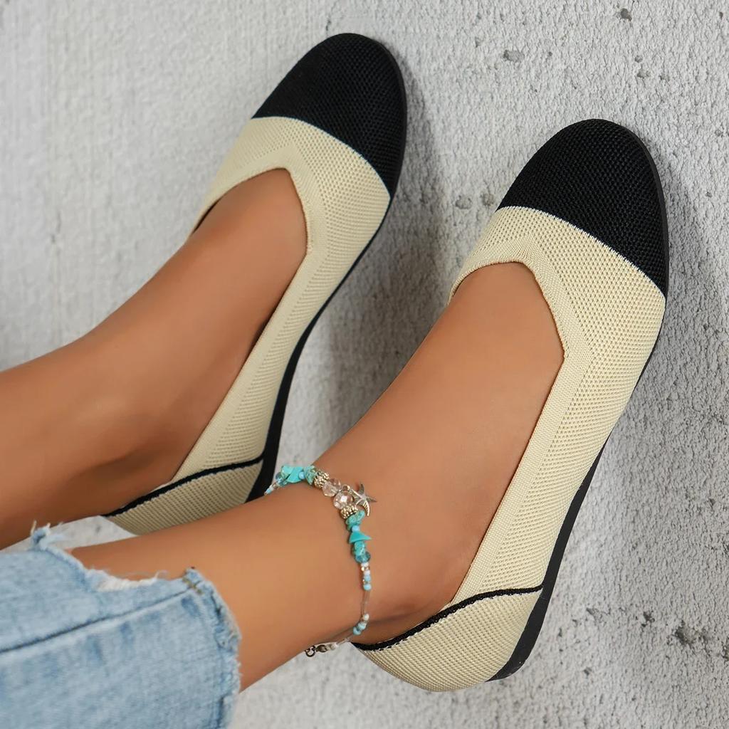 New Women's Casual Shoes Breathable Mesh Flat Shoes Best-selling Outdoor Plus Size Women's Lightweight Walking Shoes in 2024