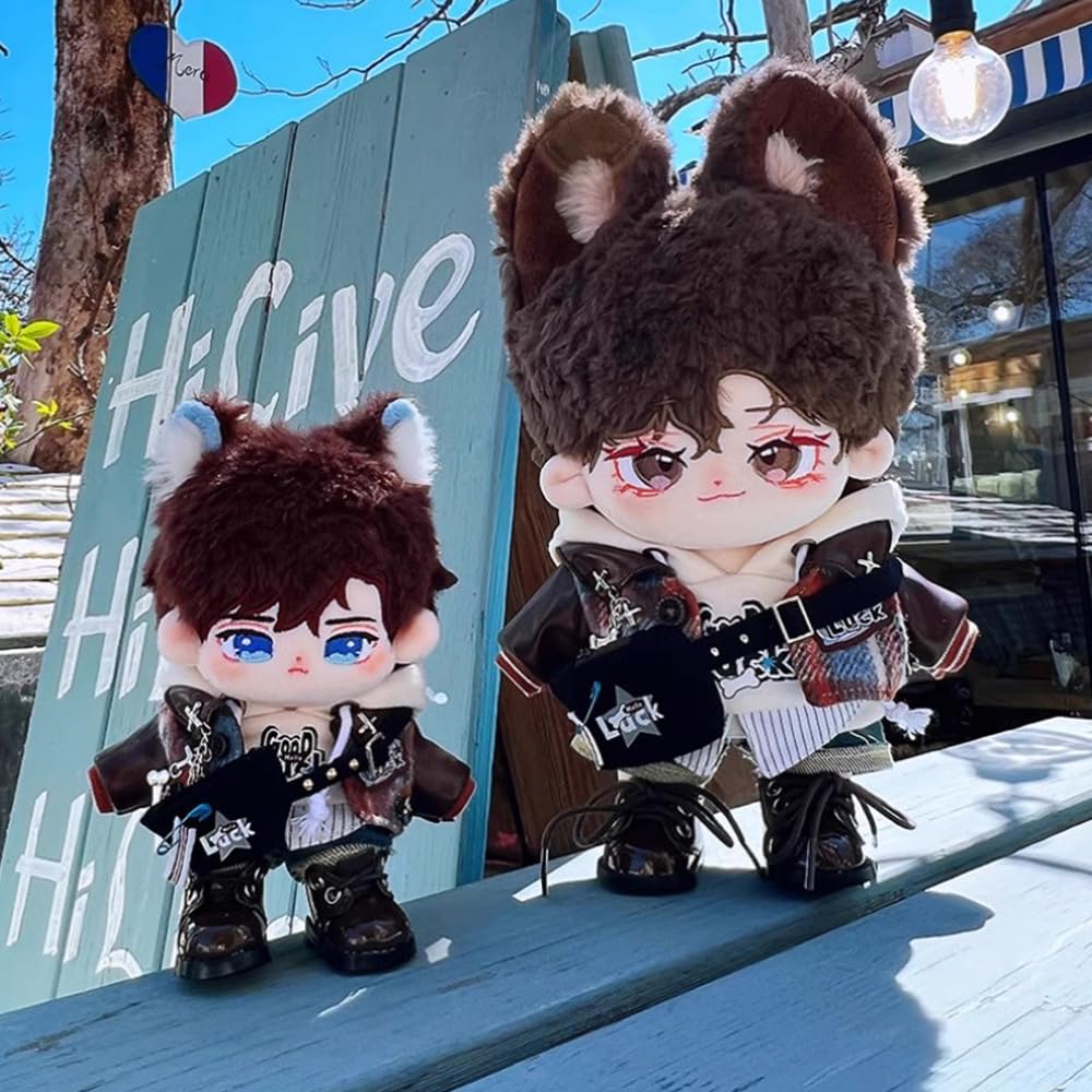 niannyyhouse ripped vintage cool 20cm plush cotton hoodie, jacket, jeans, backpack, glasses, shoes, suit, 10cm, 15cm, toy, clothes, doll, accessories,