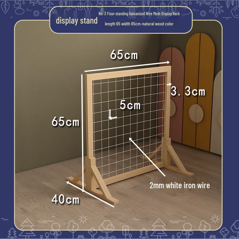 Handmade Display Shelf: Grid Photo Frame & Plant Rack for Kindergarten & Crafts
