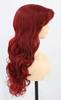 Topcosplay Meerjungfrauenprinzessin Cosplay Rotes Lockiges Halloween Theater Kostenlos Schulnetz Inklusive Perücke, Perücke, Haare, Perücke, Kostüm, Kostüm, Größe, Festival, (Wein