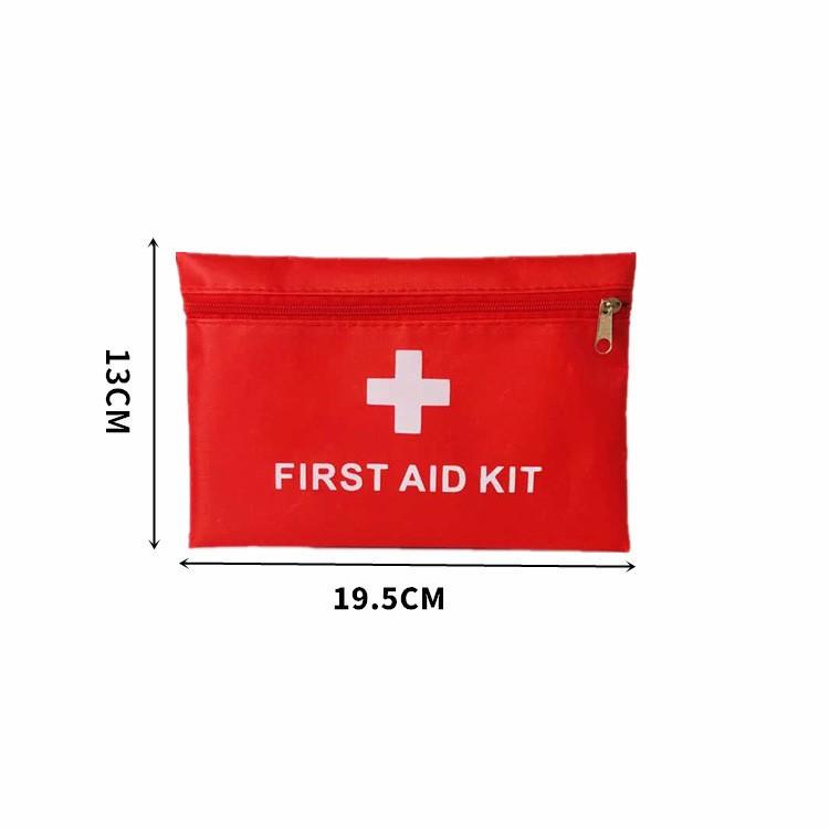 Waterproof Oxford Fabric First Aid Kit Bag, Portable Red Medical Storage Bag for Home Hospital Emergency Supplies