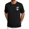 Men's Hawaiian Print Casual Crew Neck T Shirt Breathable Quick Dry Sports Short Sleeve Tee Lightweight Summer Shirt