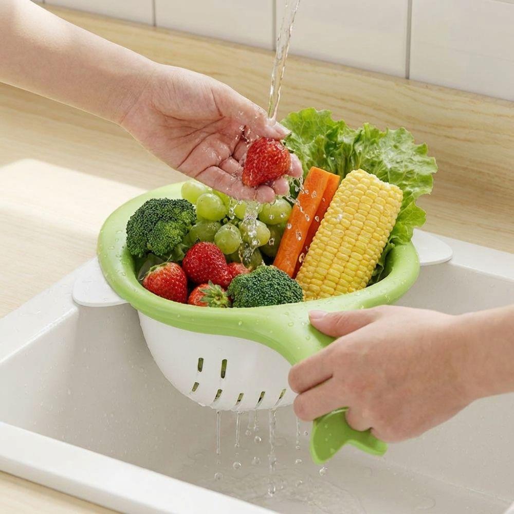 Leak-proof Sink Strainer Basket Anti Clogging Kitchen Sink Drainer  Fruit Vegetable Washing