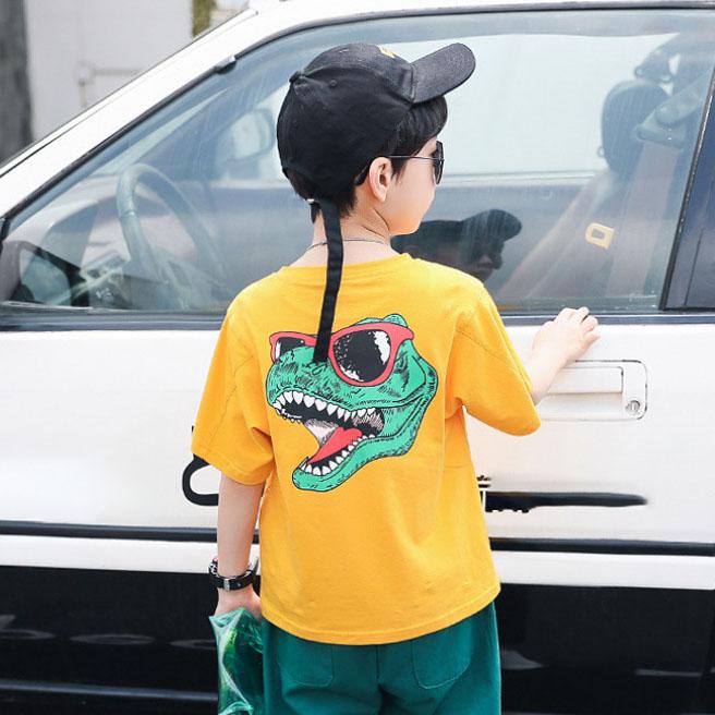 Boys' Suits Children's Clothing Two-piece Suit  Summer Fashion Children's Korean Style Handsome Casual Short-sleeved
