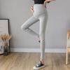 Real Shot Maternity Pants Spring and Autumn Thin Outer Leggings Low Waist Cross Support Yoga Sports Nine-point Pants