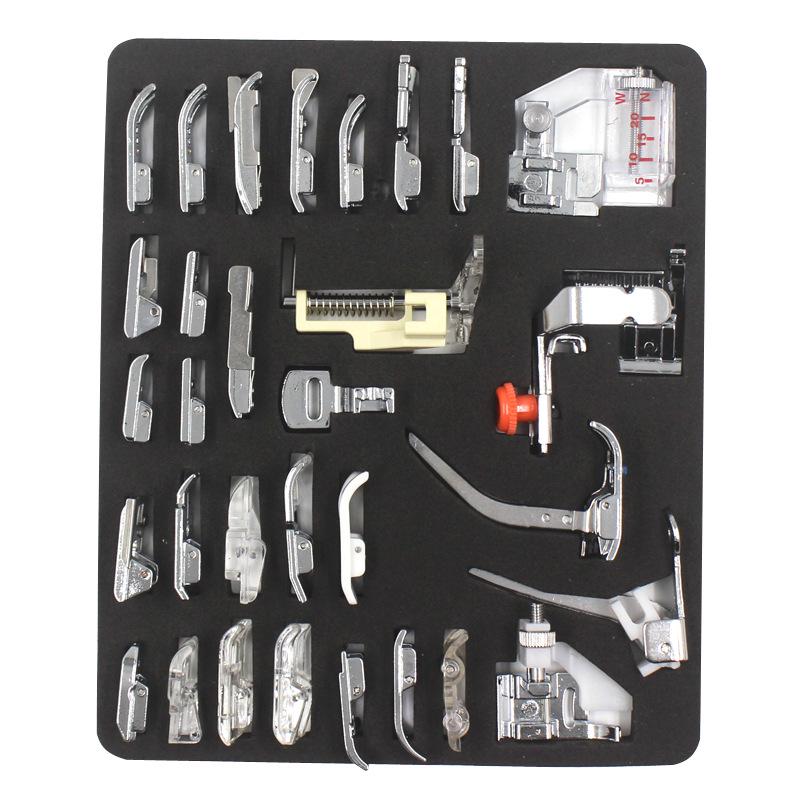 32-Piece Deluxe Multifunctional Sewing Machine Presser Feet Set