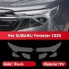 For SUBARU FORESTER 2025 Car Headlight Protective Car Film Front Headlamp Transparent Black TPU Exterior Sticker Car Accessories