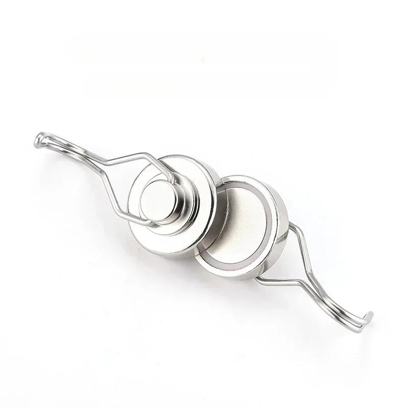 Cârlig magnetic rotativ de 360 ​​de grade, cârlige puternice, magnet, super perforator, autoadeziv, suport pentru chei de perete, suport magnetic pentru chei
