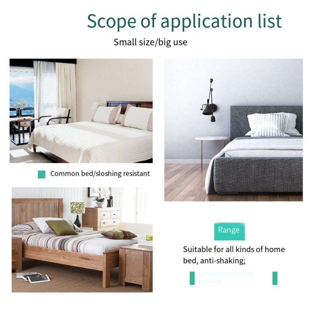 4 Zestawy Wytrzymałe Wsporniki Szyn Łóżka Bez Wpuszczania Łączniki do Desek Zagłówka i Stopy Trzymające Ramę Łóżka Deski Zagłówka i Stopy