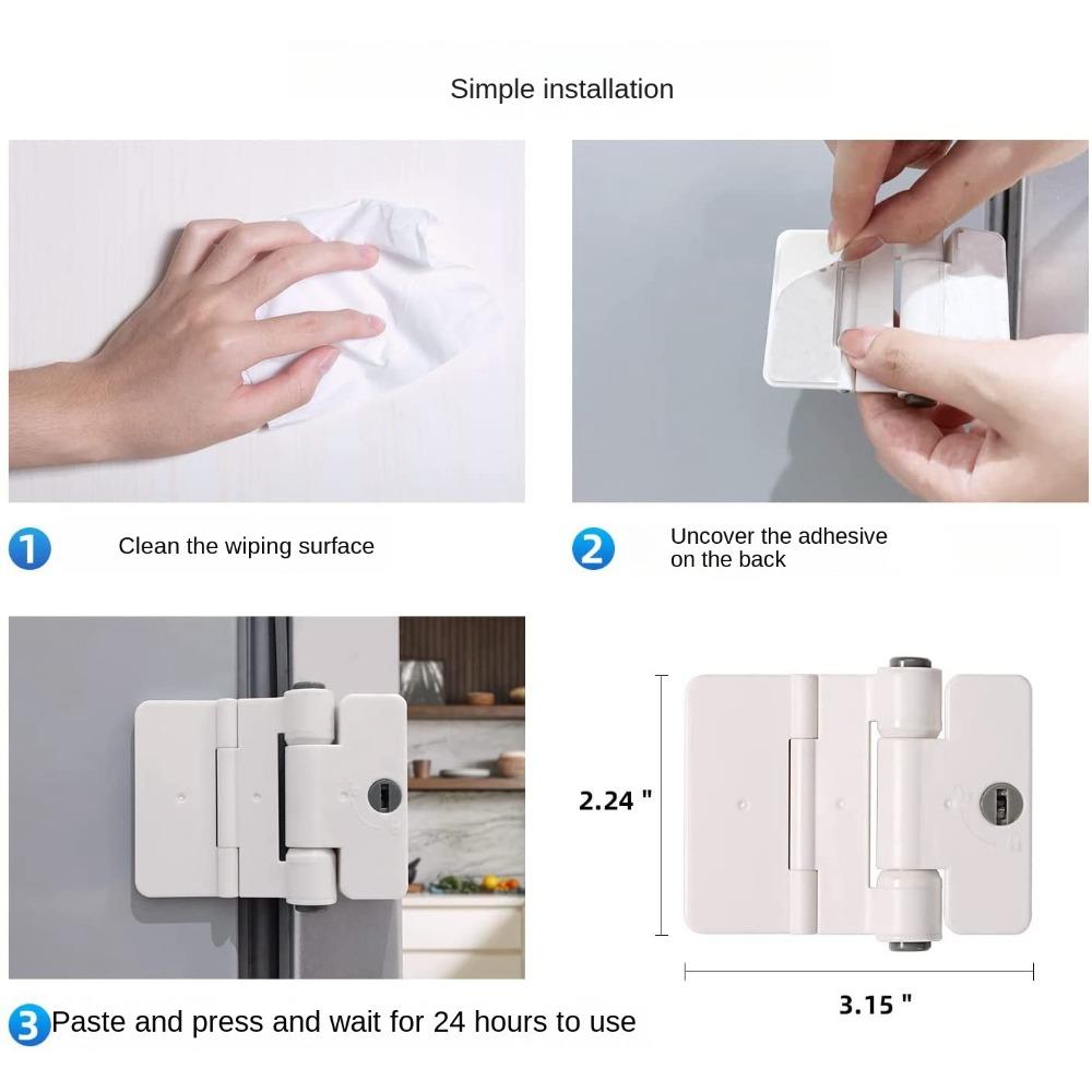 New Abs Child Safety Lock Protection Multi-Function Cupboard Closing Buckle Anti-Pinch Cabinet Locks Refrigerator