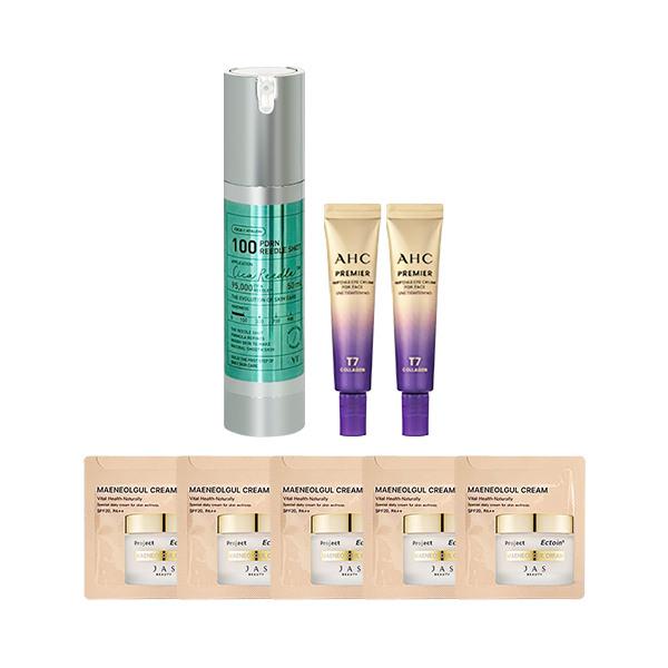 VTCOSMETICS PDRN Riddle Shot 100 Ampoule 50ml + AHC Eye Cream Season 13 12ml x2 + 5 Samples