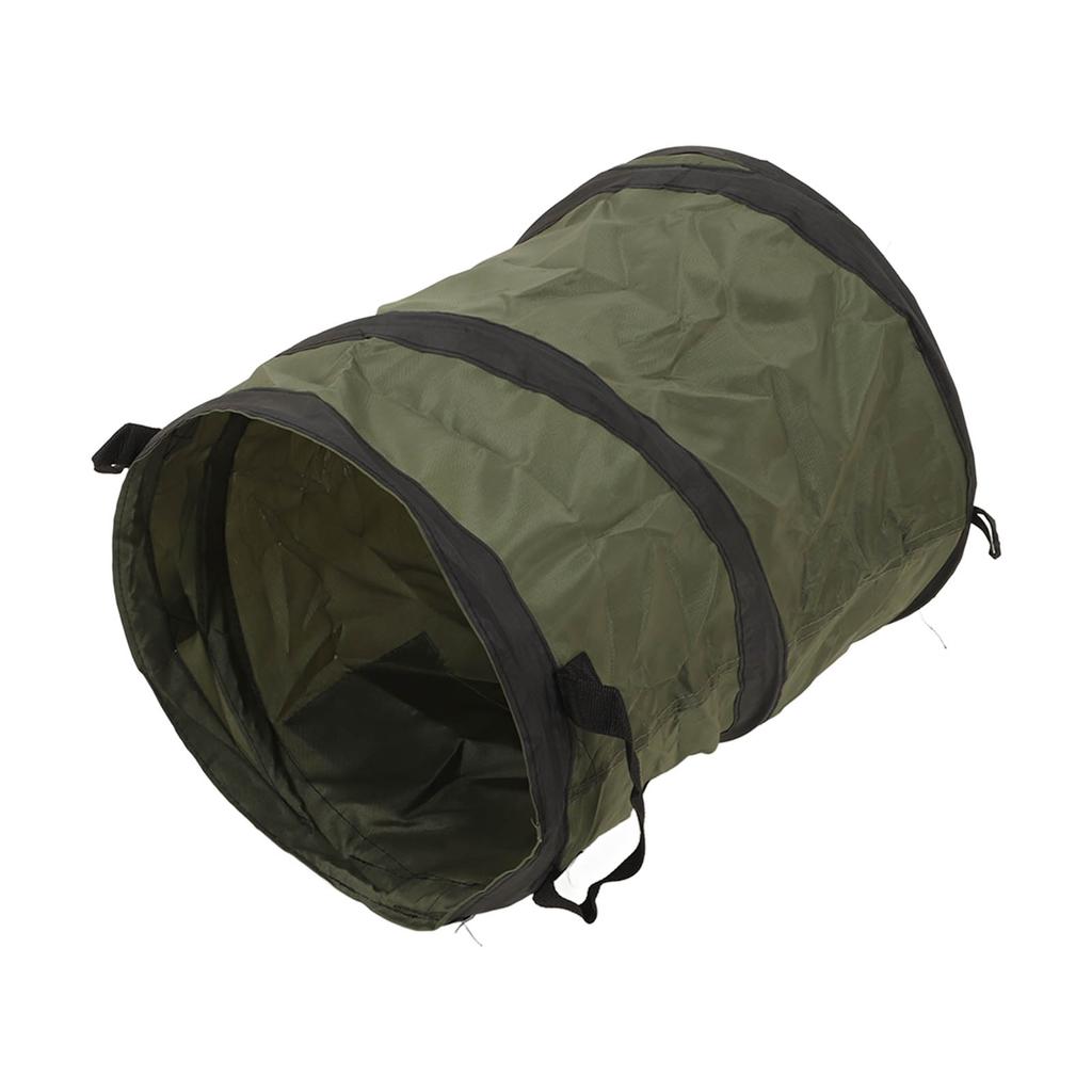 Camping Trash Can Portable Car Folding Green Strong Bearing Capacity Bottom Handle Collapsible