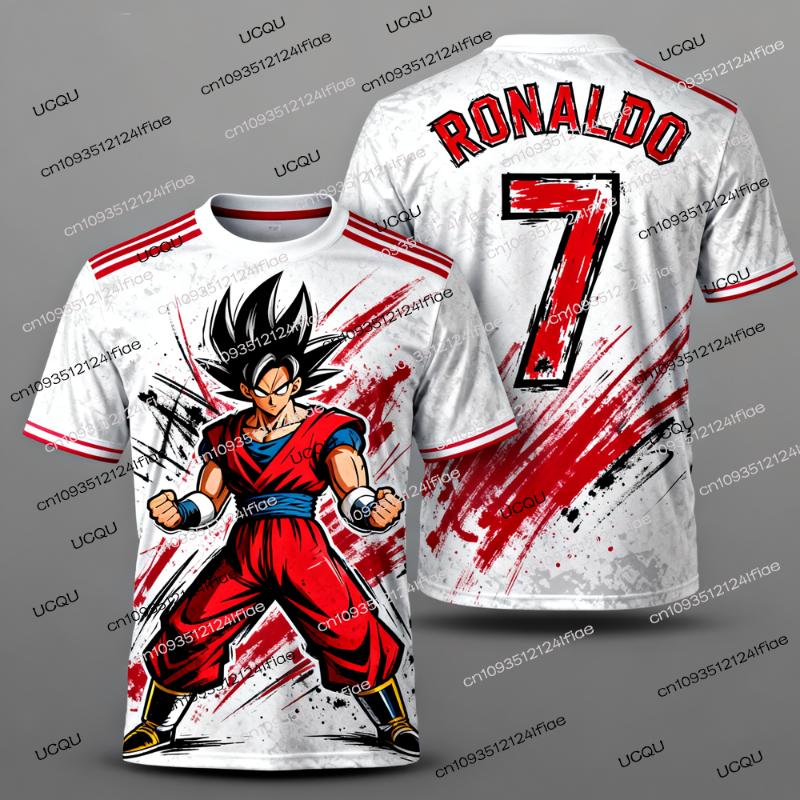 2026 Nowości Dragon Ball Z Goku/Vegeta Edycja Specjalna Koszulka Piłkarska Ronaldo Nr 7 Koszulka Piłkarska Specjalna Koszulka dla Fanów Zestaw